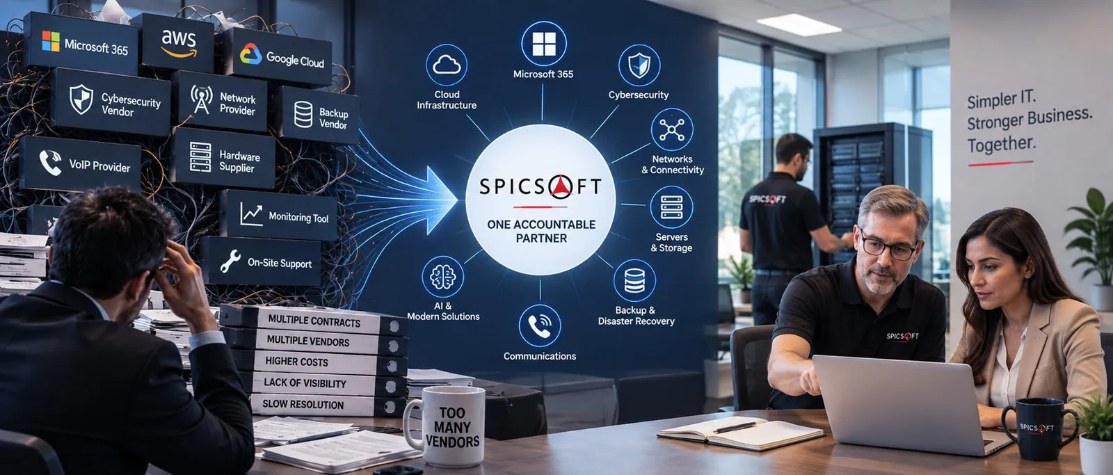 Many vendors consolidated into one accountable partner: Spicsoft